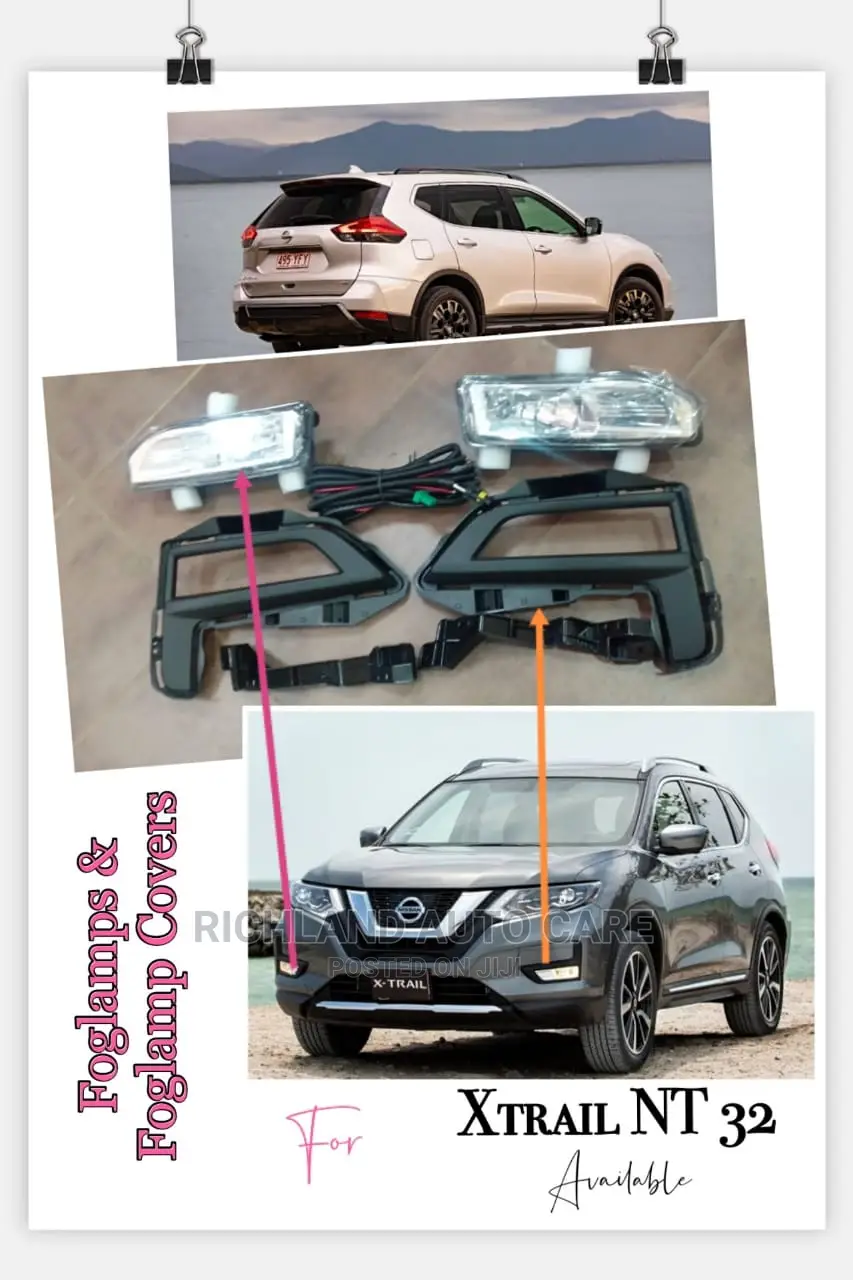 Foglamp and Fogcover for Nissan X Trail 2017