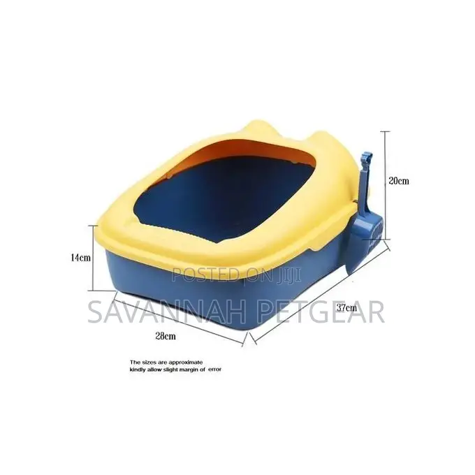 Romeow Anti-Splash Open Cat Litter Box + Free Litter Scoop