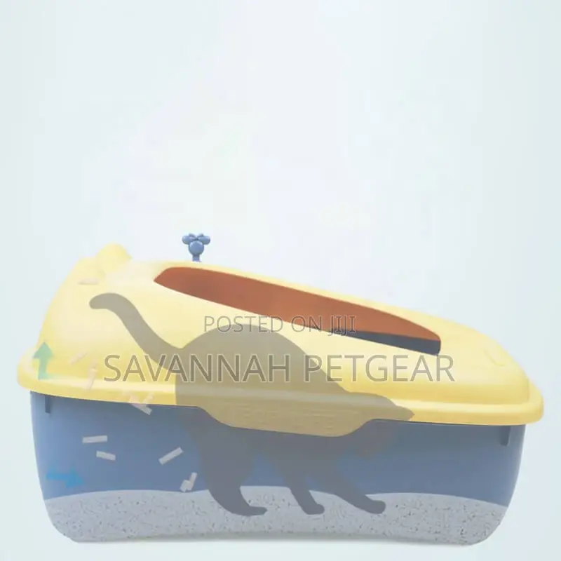 Romeow Anti-Splash Open Cat Litter Box + Free Litter Scoop