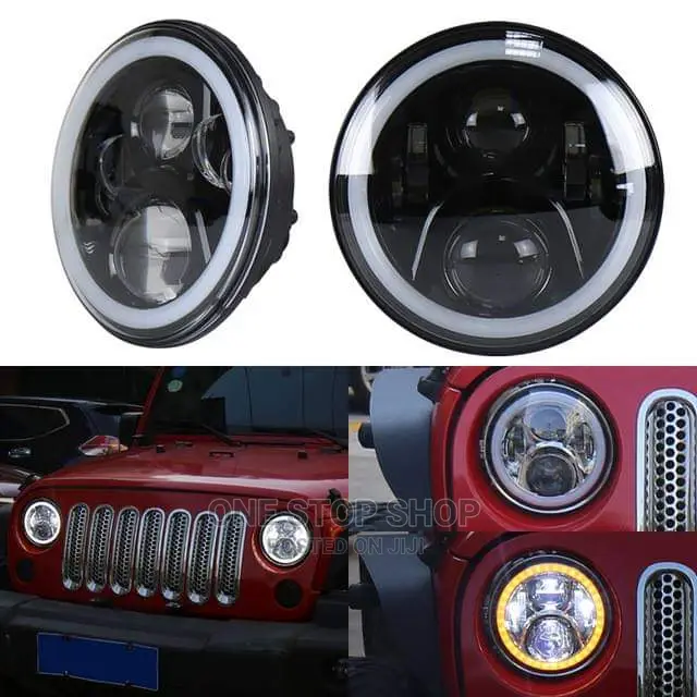 7" Round Led Headlights for Jeep