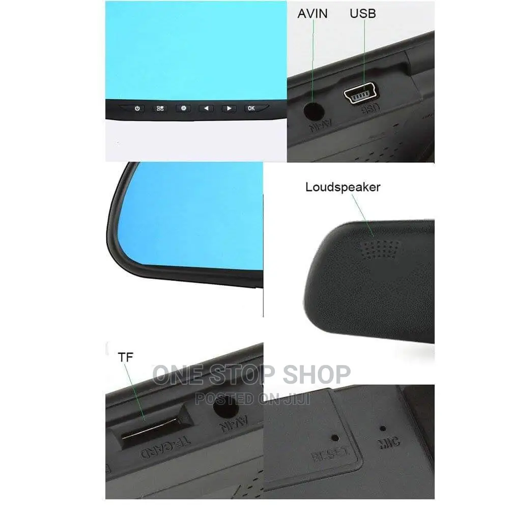 Reaview Screen With Rear and Front Camera