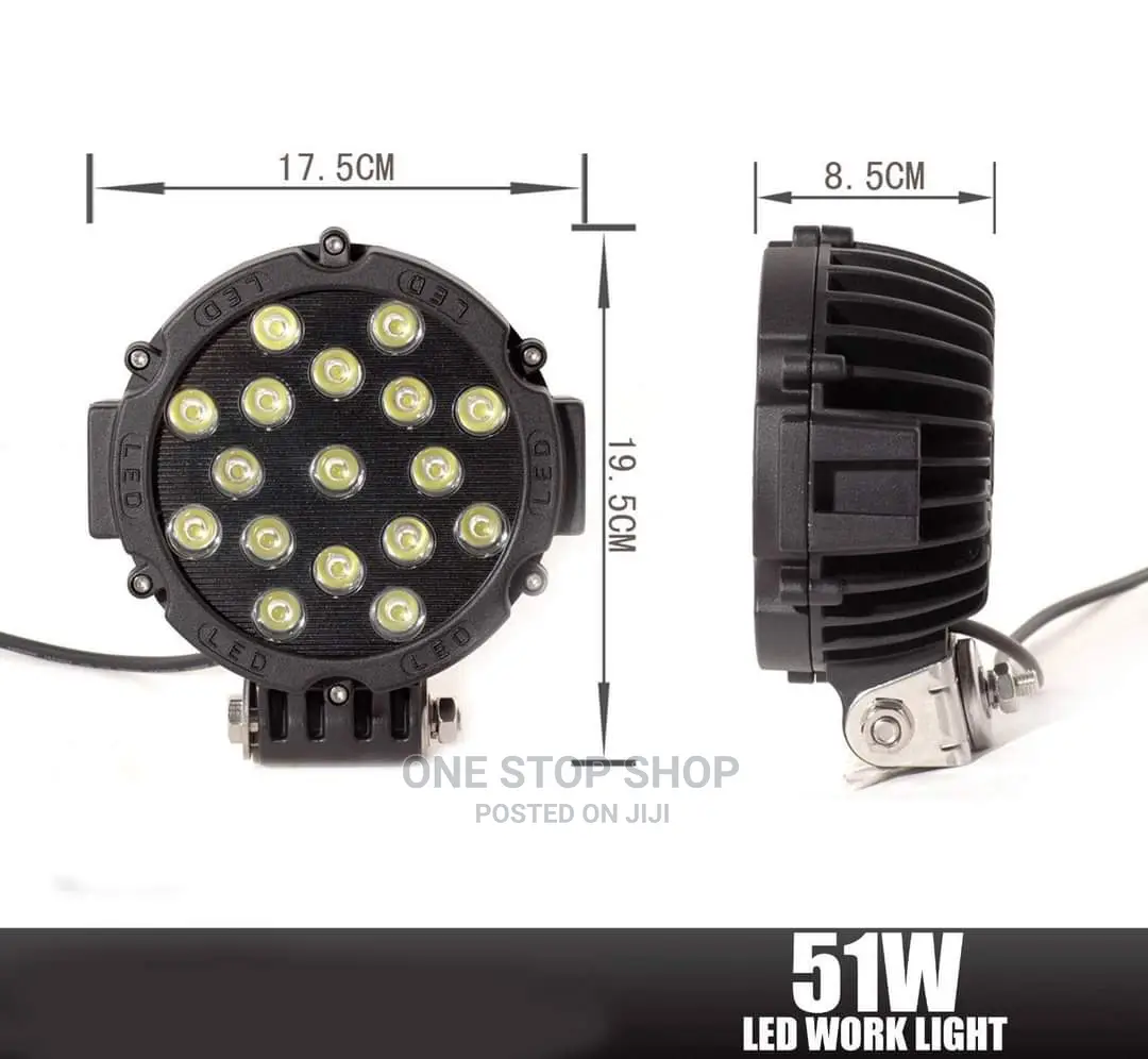 Black 51w Led Work Light