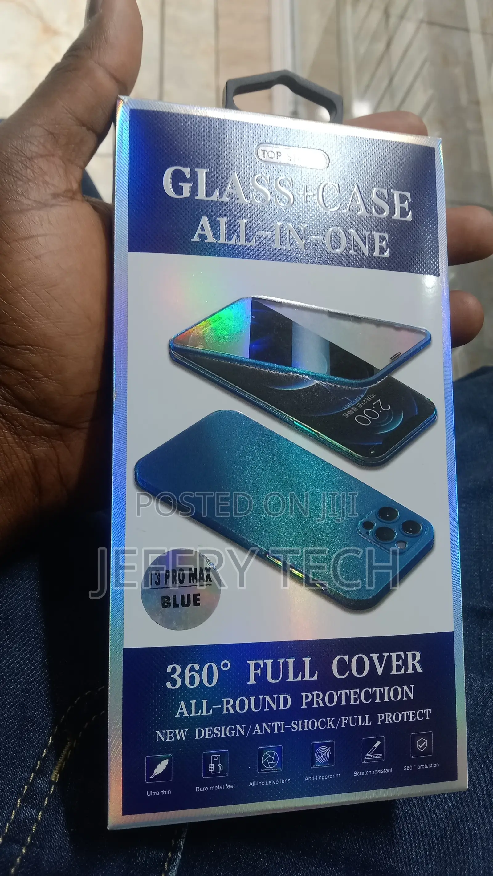 iPhone 13 PRO Max 360 Degree Full Glue Glass+Case