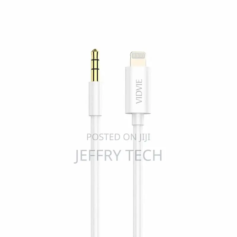 Cable Vidvie Al1108 Aux/Lightning 1.5M White