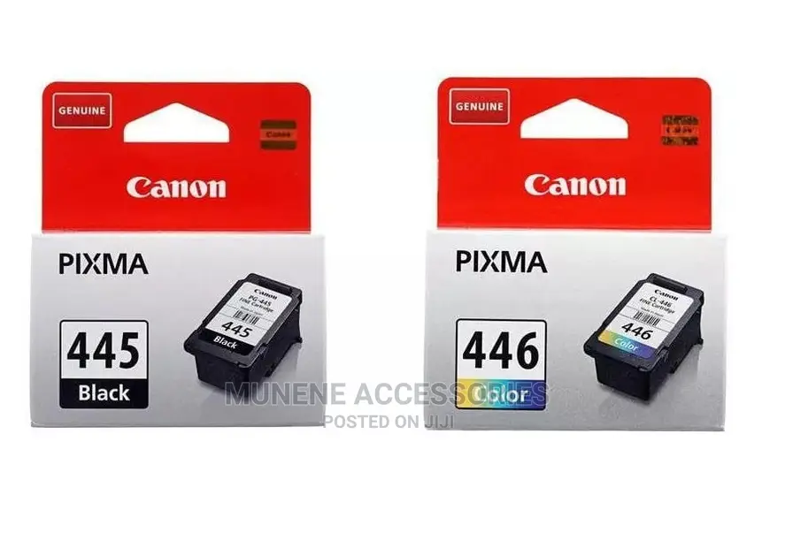 Canon PG445 BLACK, CL-446 Color Ink Cartridge 445 446