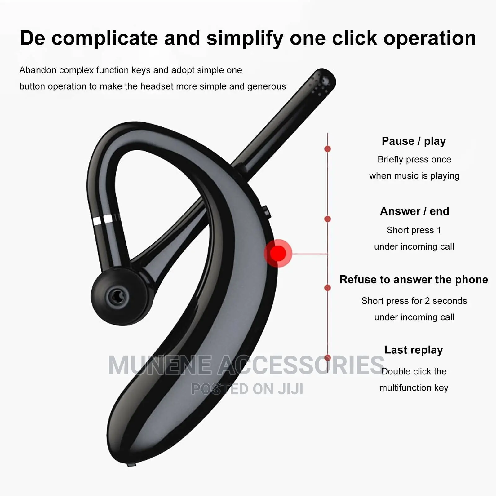 S209 Bluetooth 5.0 Business Wireless Bluetooth Ear-Hook Head