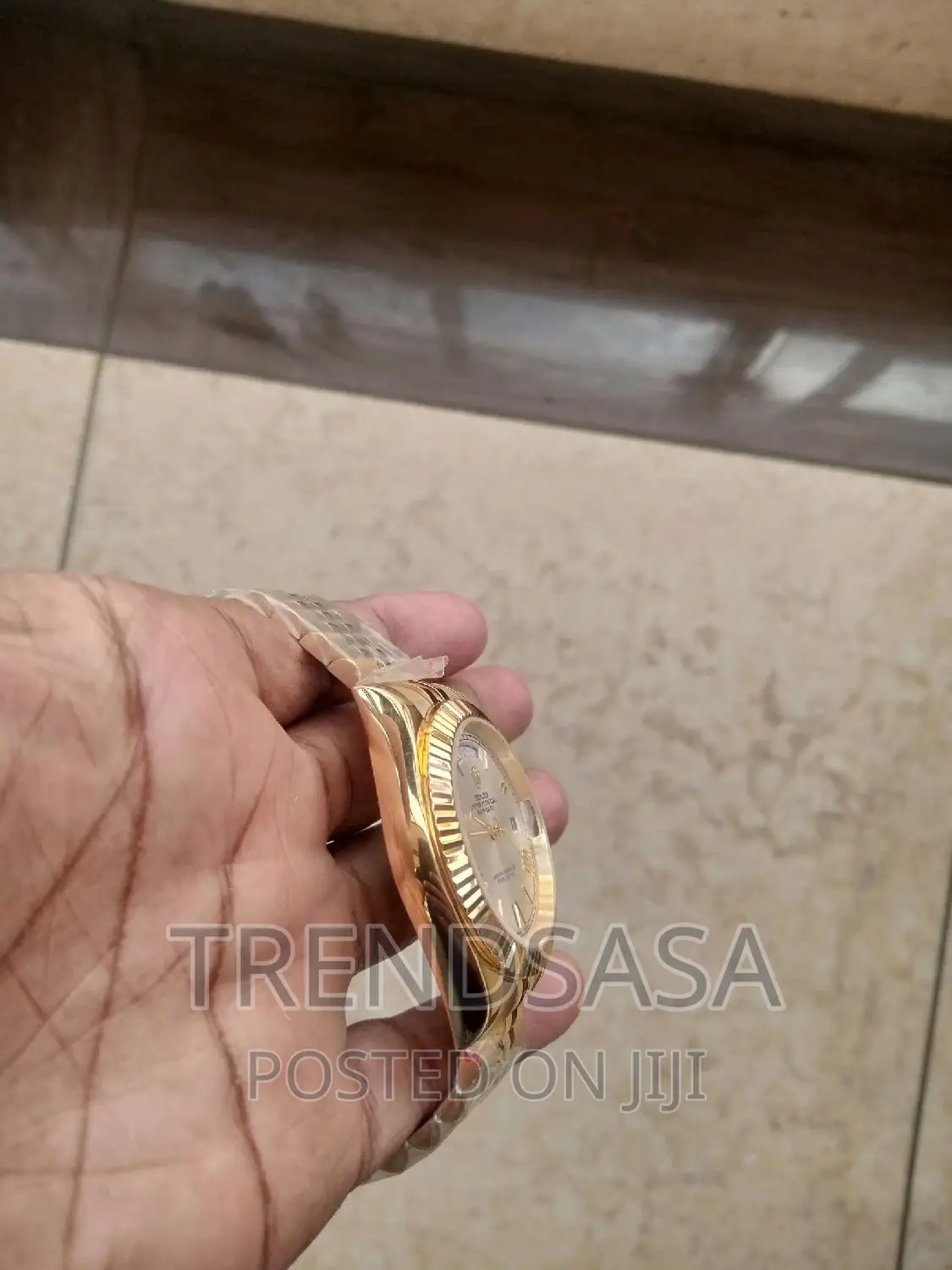 Rolex Day Date Silver Dial Yellow Gold Watch