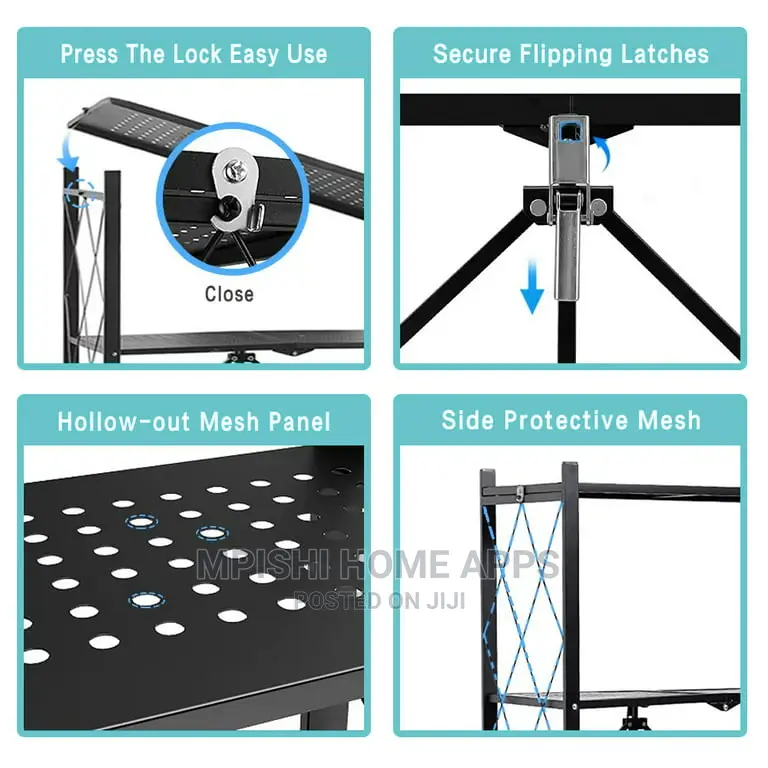 Foldable Storage Rack 5 Tier