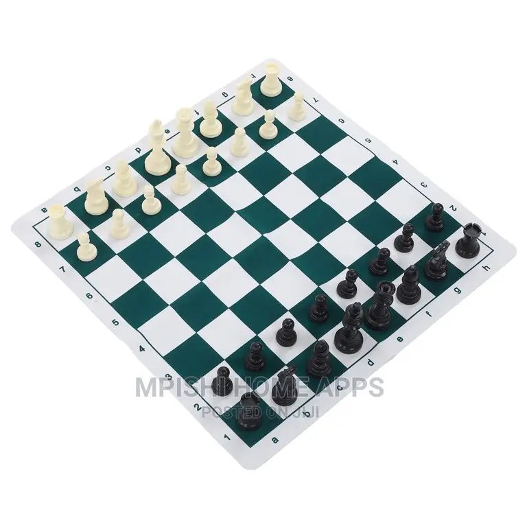 Leather Chess Game 52cm × 52cm