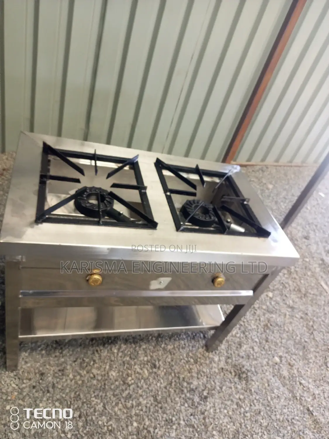 2 Burner Commercial LP Gas Cooker