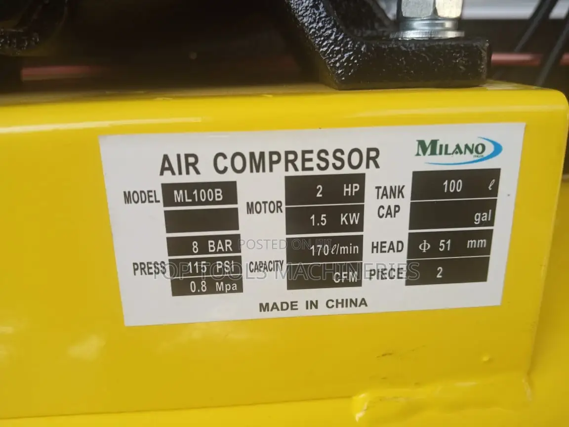 Milano 100 Litres Air Compressor