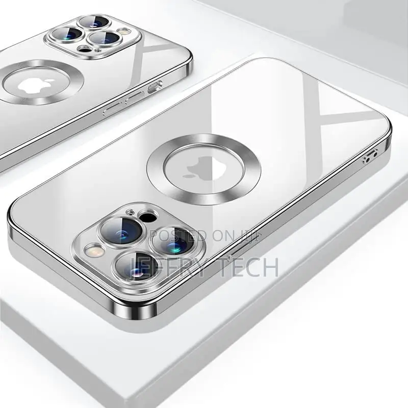 Back Case Cover Compatible With iPhone 13 Pro Max (Silver)