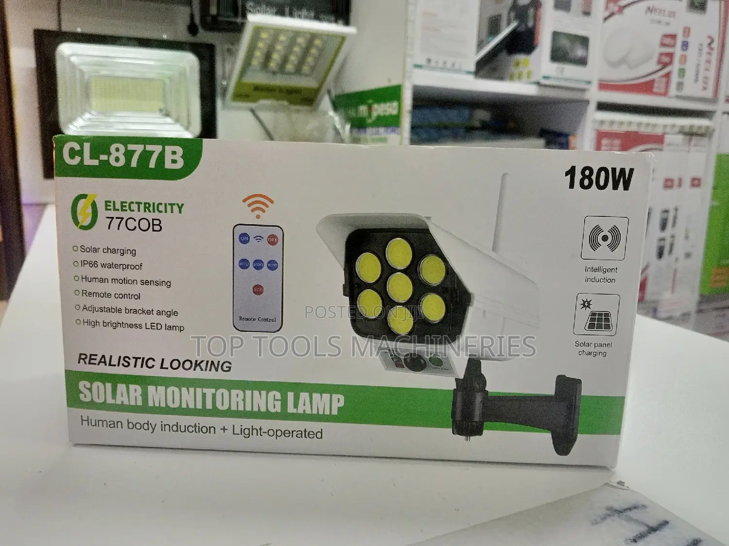 180 Watts Solar Monitoring Lamp