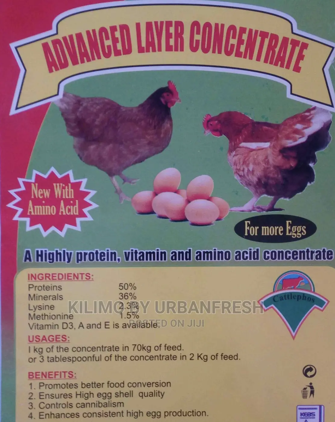 Poultry Layer Concentrate. 5 KGS