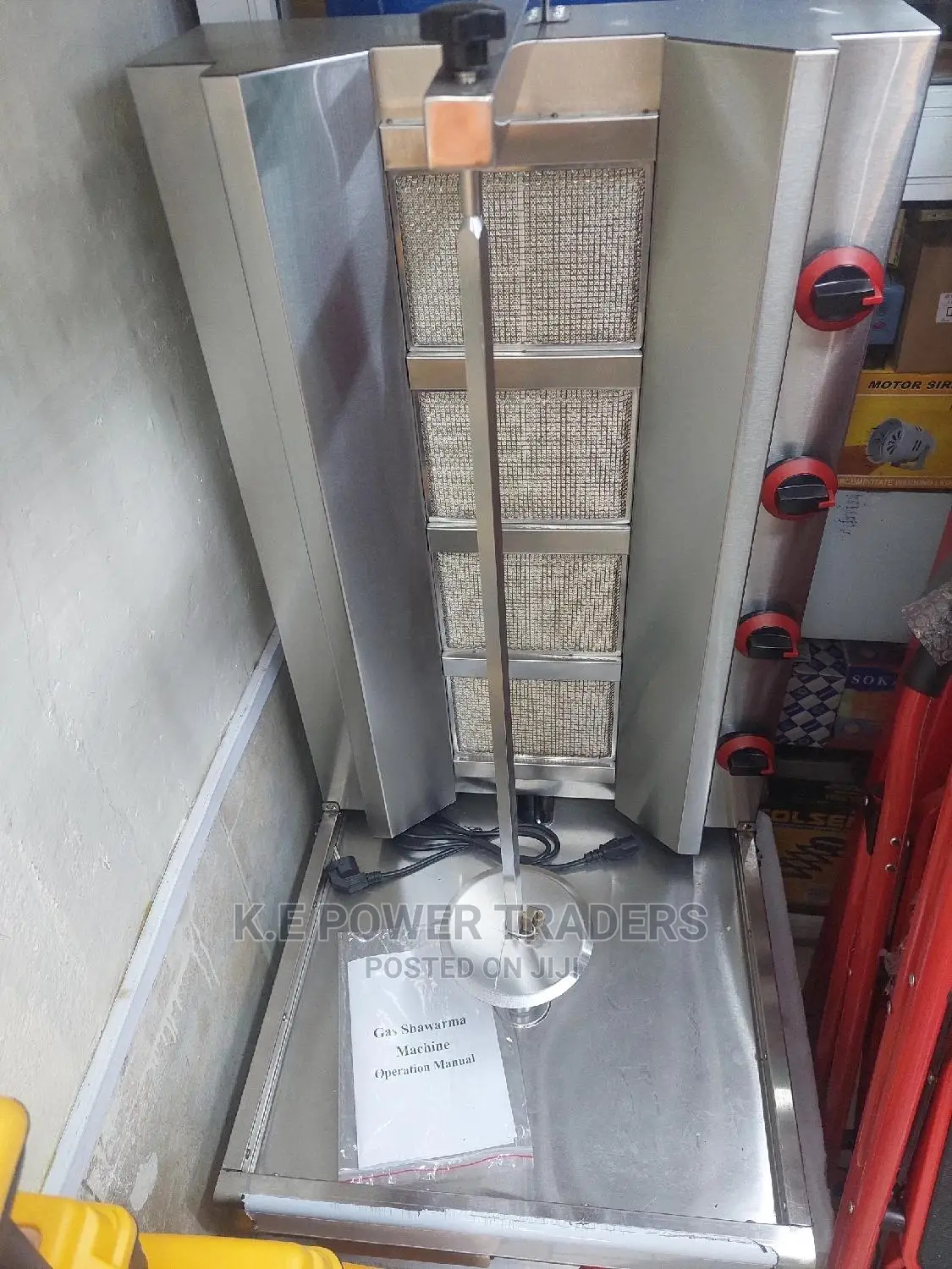 Combined Electric and Gas Shawarma Machine