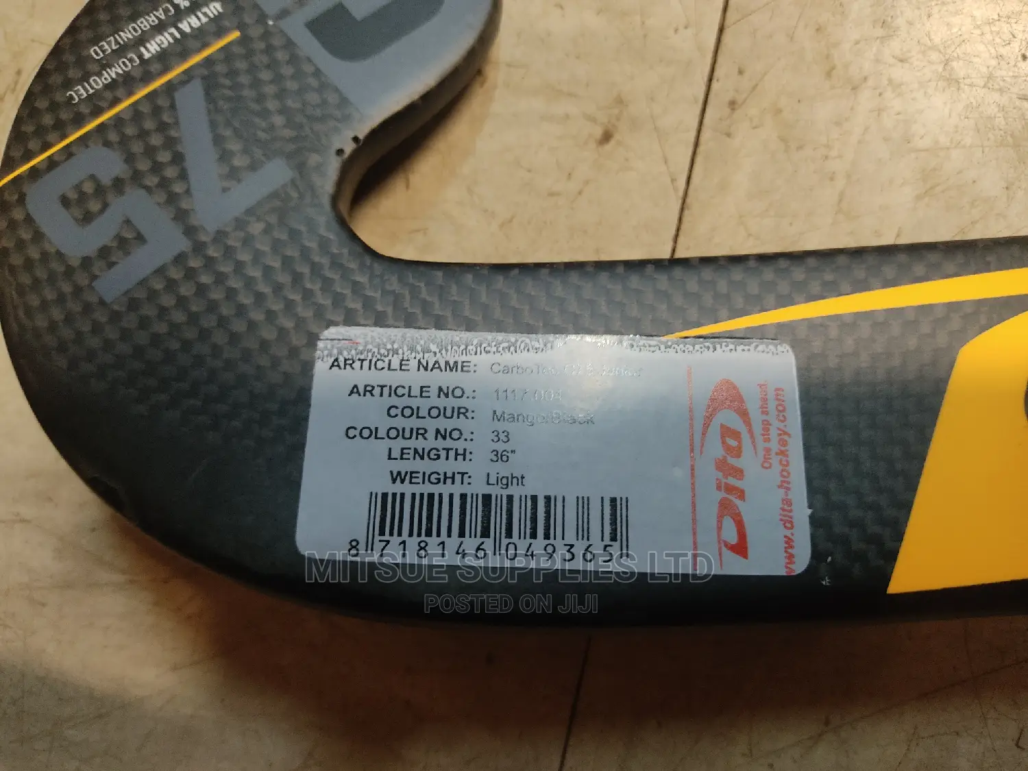 Hockey Stick Dita Carbotec C-75 L- Bow 36' Orange Black
