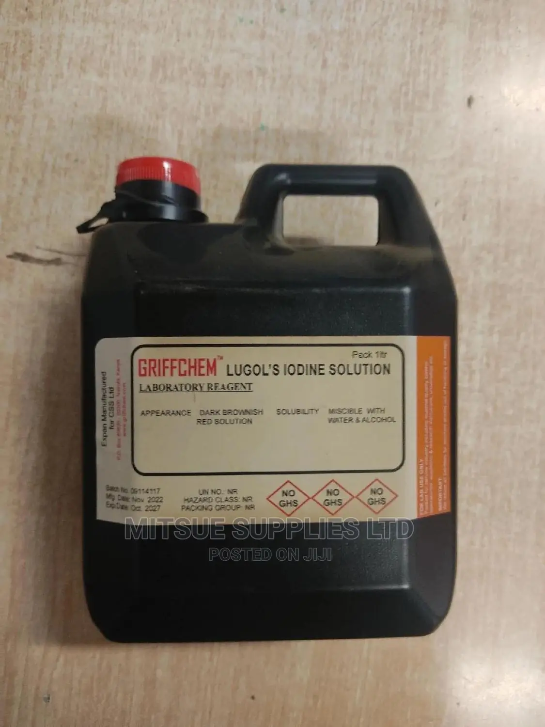 Lugol's Iodine Solution 1L Griffchem