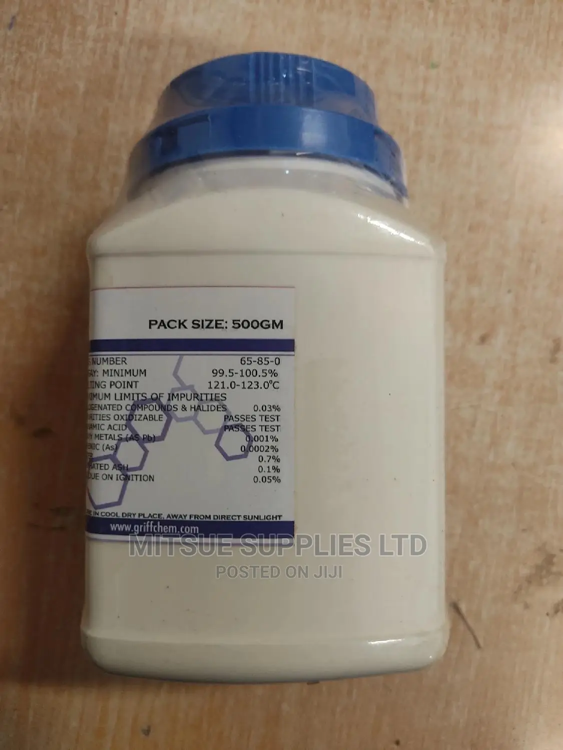 Benzoic Acid 500G Griffchem