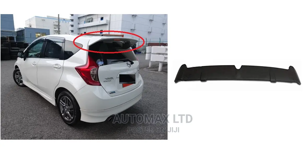 Nissan Note, Yr2017+, New Rear Roof Mounted Spoiler