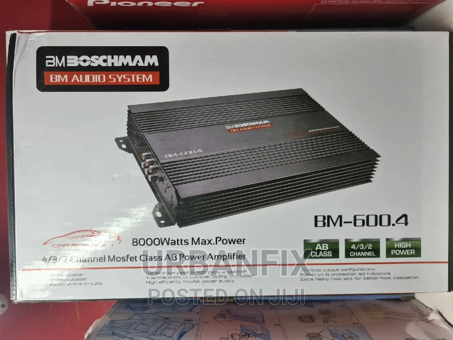 Boschmann 4 Channel 8000 Watts Powerful Amplifier