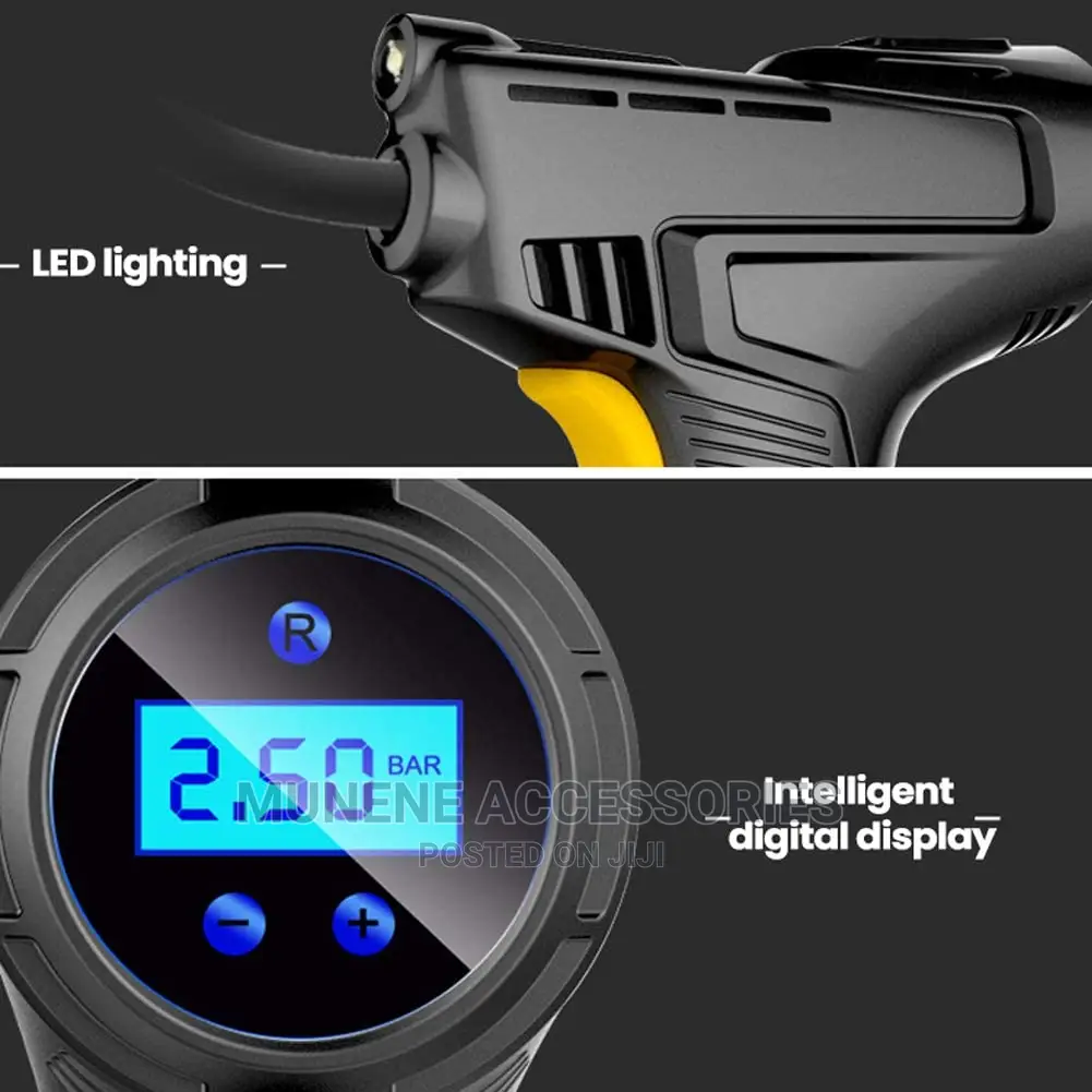 150PSI Digital Handheld Car Air Pump Tire Inflator Compresso