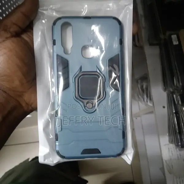 Vivo Y12 Case Duty Shockproof Armor Kickstand With Ring Hol