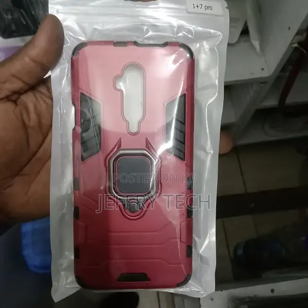 Oneplus 7 Pro Hawk Ring Shock Proof Cover With Inbuilt Kick