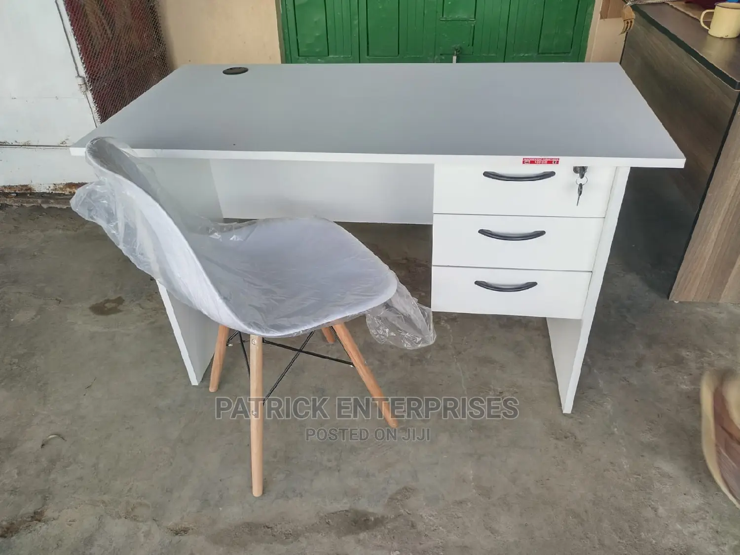 1.2 Mtrs Office Desk Plus Eames Chairs