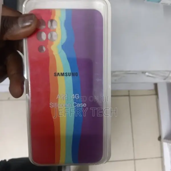 Rainbow Phone Back Cover for Samsung Galaxy A22 (Soft, Rainb