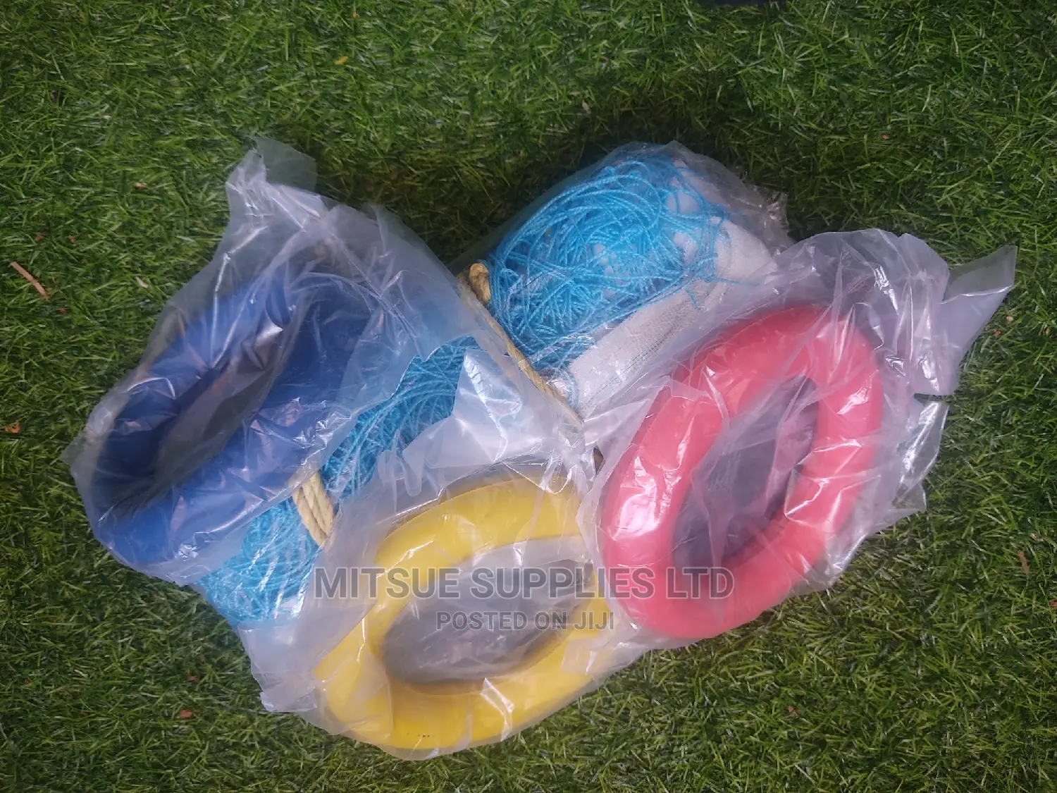 3 Tennikoit/Tenniquoit Ring Tennis Ring Rubber W/Net 6 Inch