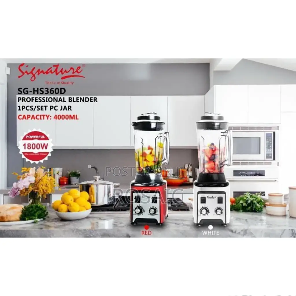 *1800W Professional Blender 4.0 Ltr Jug at 11600*