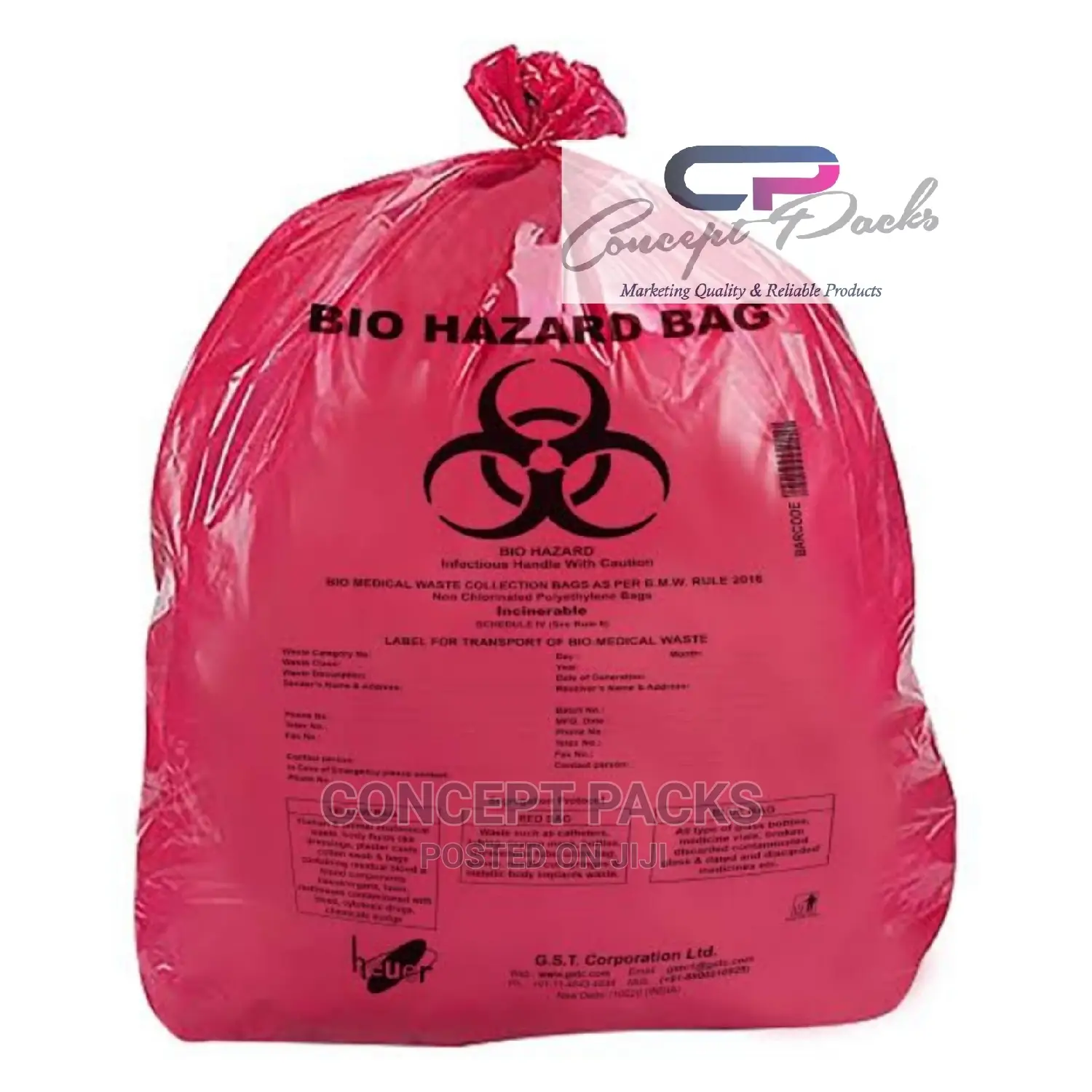 36" X 50" Extra Large Waste Bio Hazard Bags