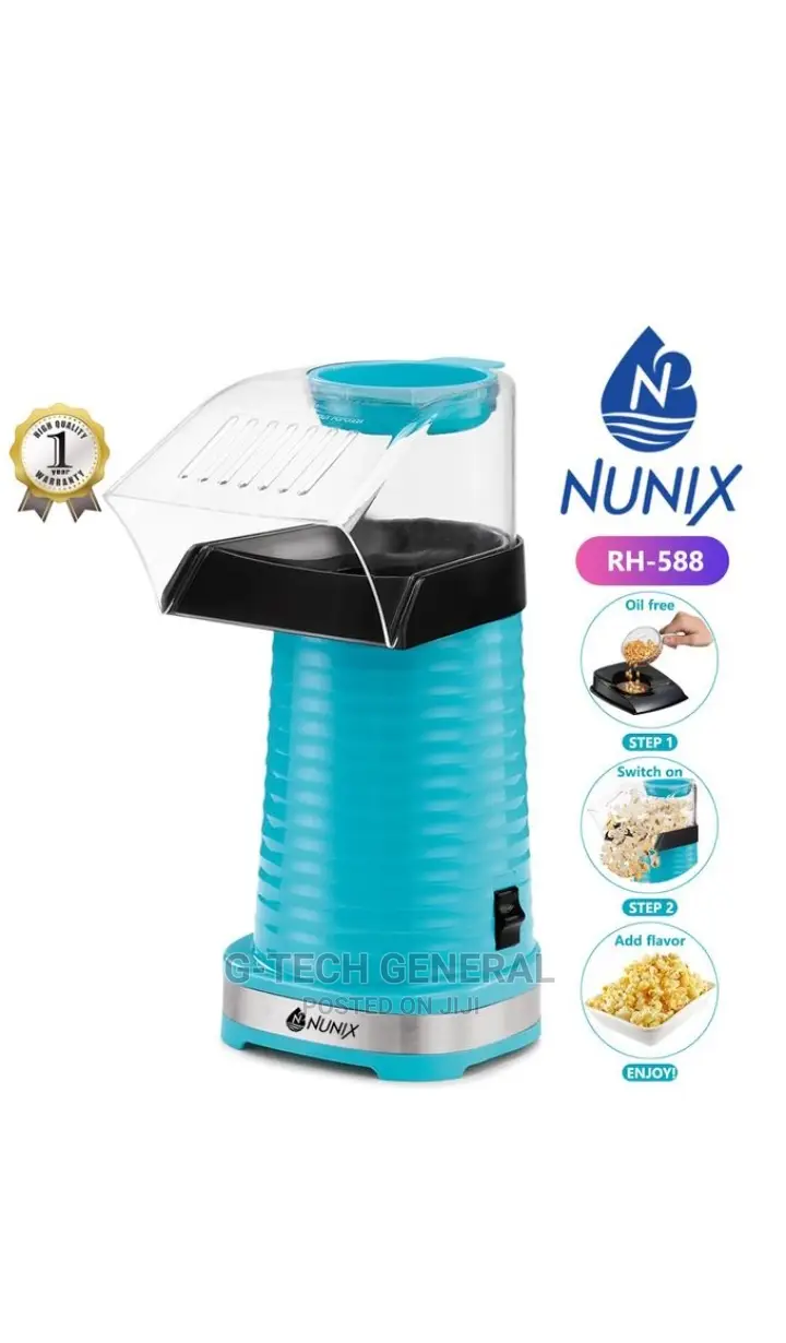 Nunix Hot Air Oil-pop Corn Maker Machine