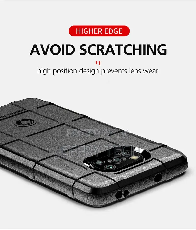 Xiaomi Poco X3 NFC Shockproof Rugged Shield Soft Rubber Armo