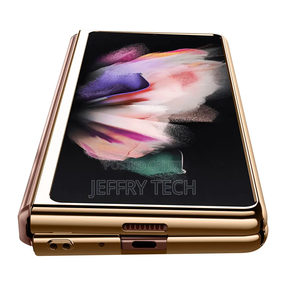 Samsung Galaxy Z Fold 3 Marble Tempered Glass Plating PC F