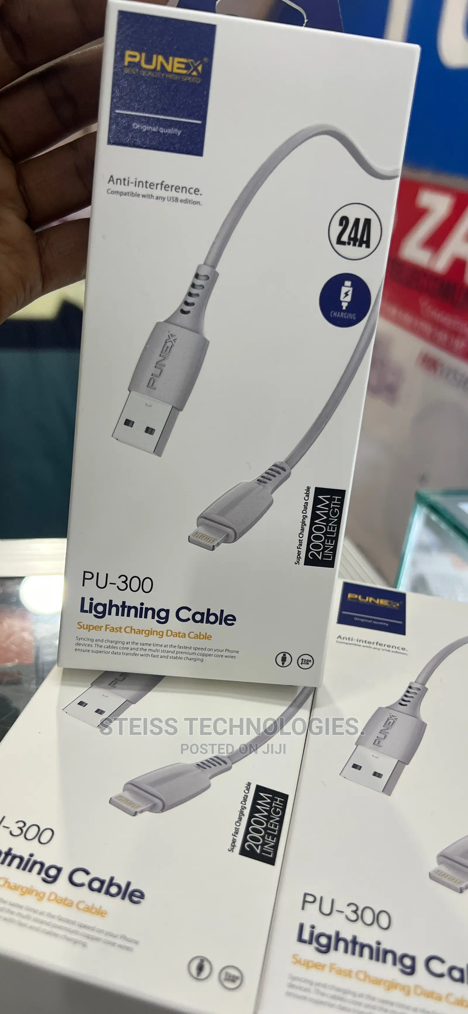 Punex 2metres iPhone Cable.