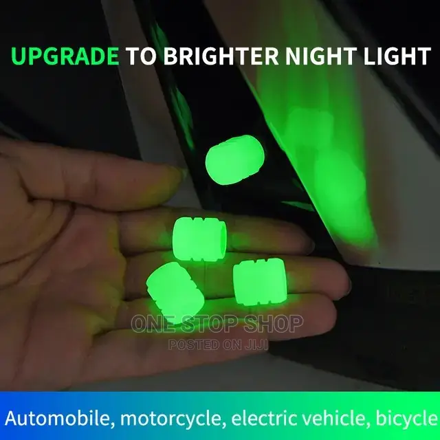 4pcs Glowing Tire Valves