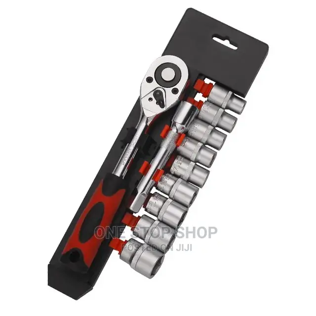 12pcs 1/4" Ratchet Wrench Set Chrome Vanadium Socket