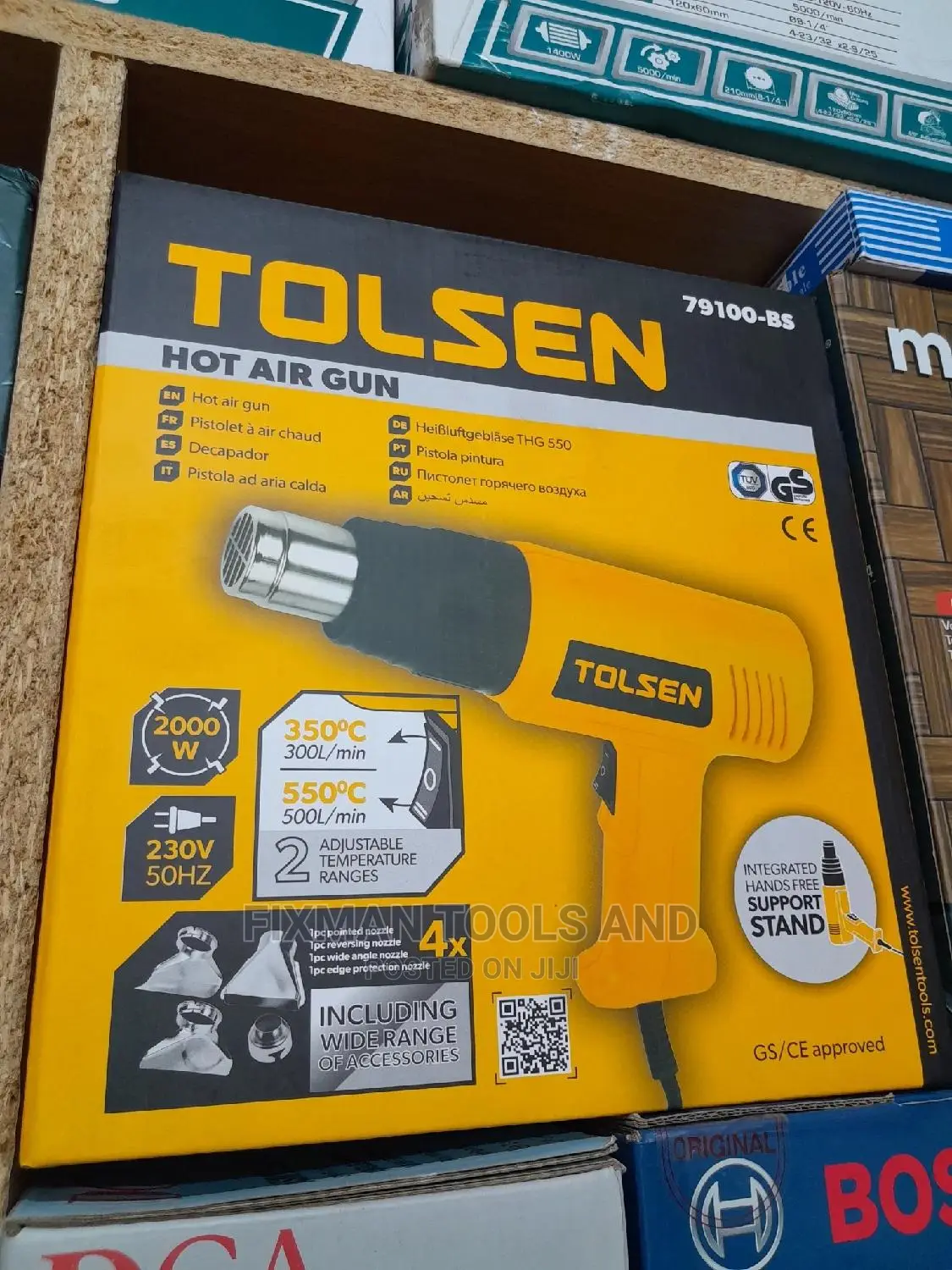 Hot Air Gun 2000 Watts Tolsen