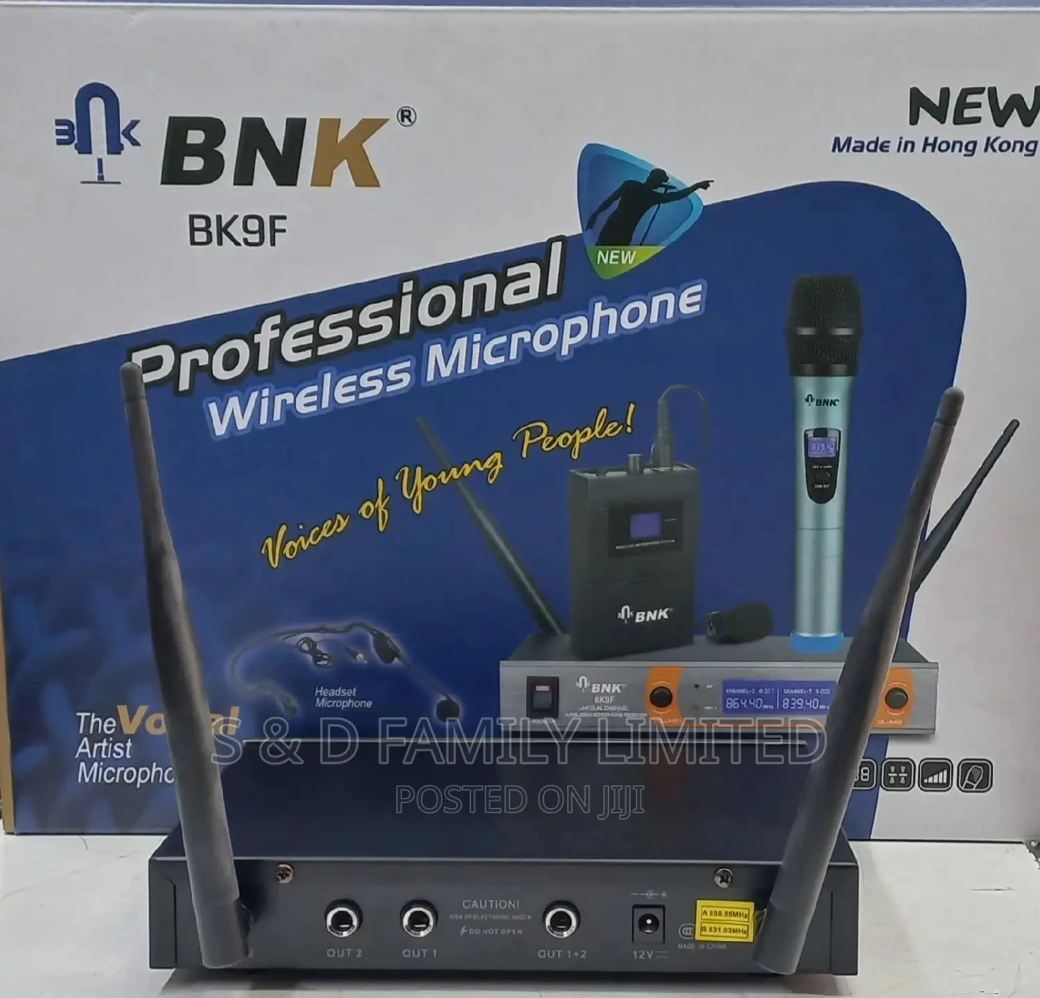 BNK BK9F 3 in 1 Professional Wireless Microphone