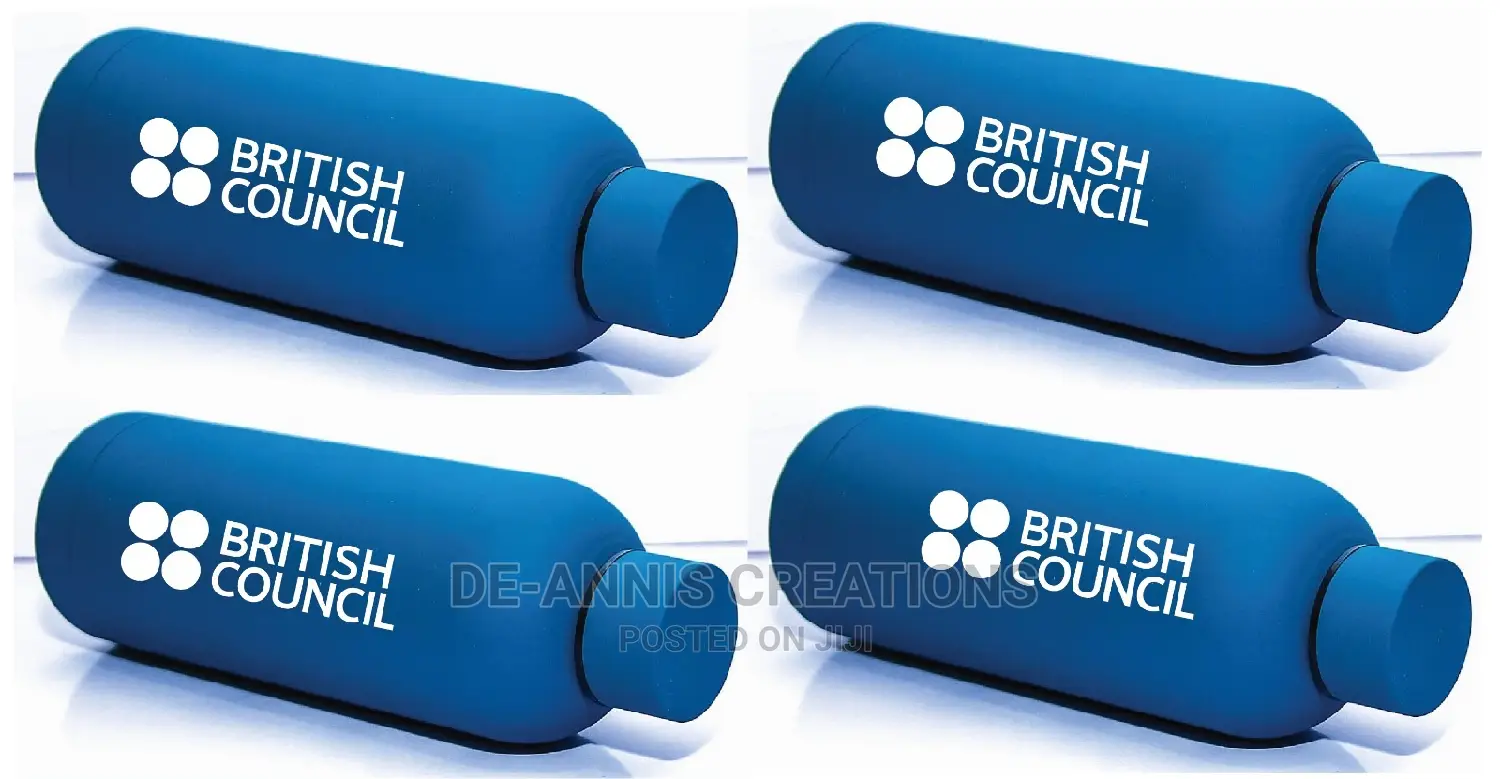 Blue Thermal Bottle.