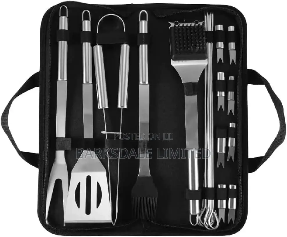 BBQ Grill Accessories Kit Stainless Steel Tools Utensils Set