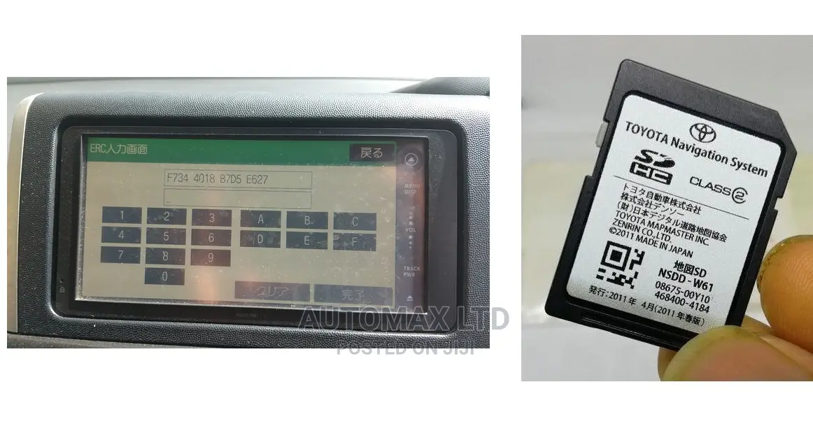 Original NSDD-W61 Sd Card for Toyota Radio,
