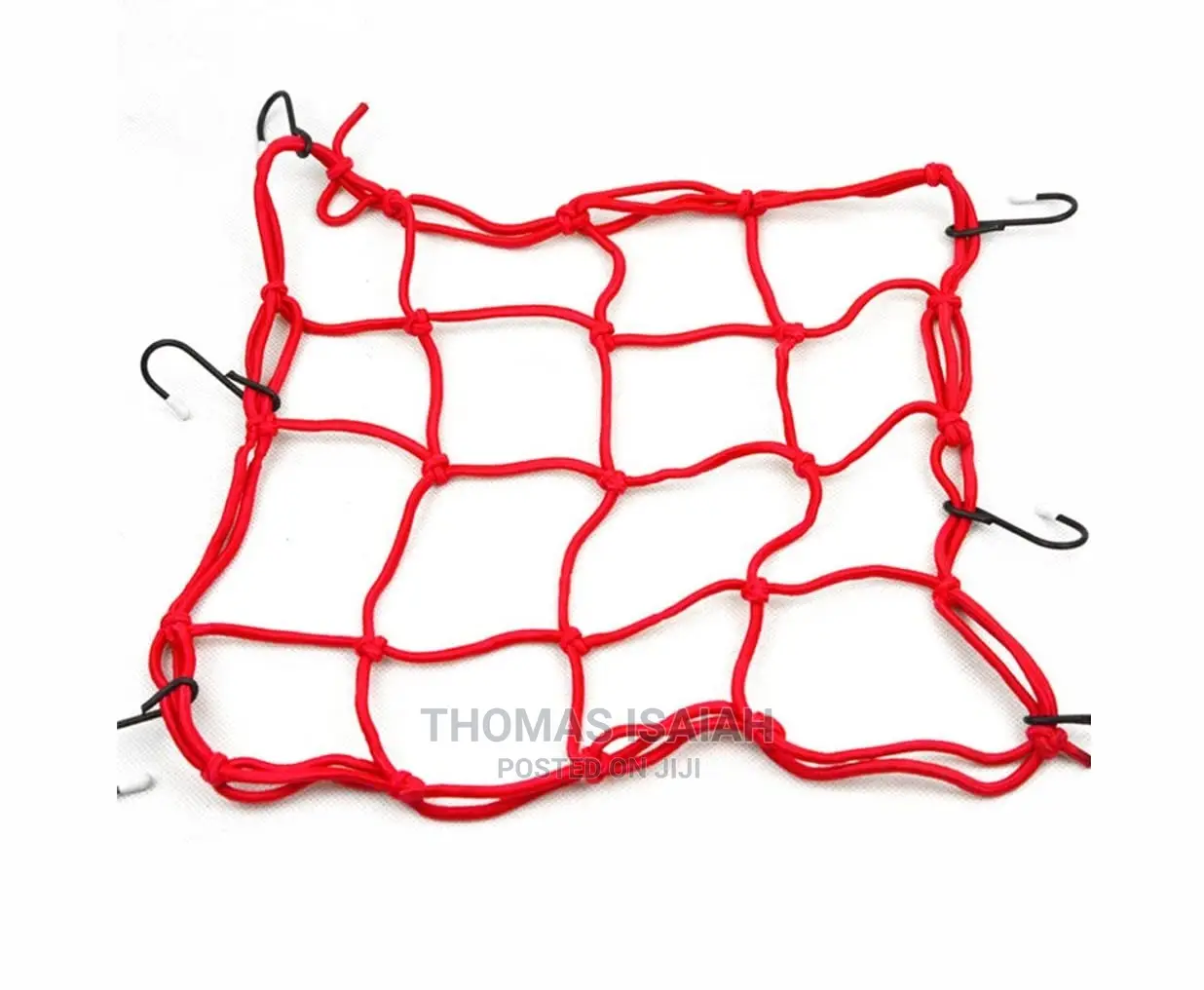 Elastic Bungee Cord Cargo Net With Metal Hooks For Bicycle,