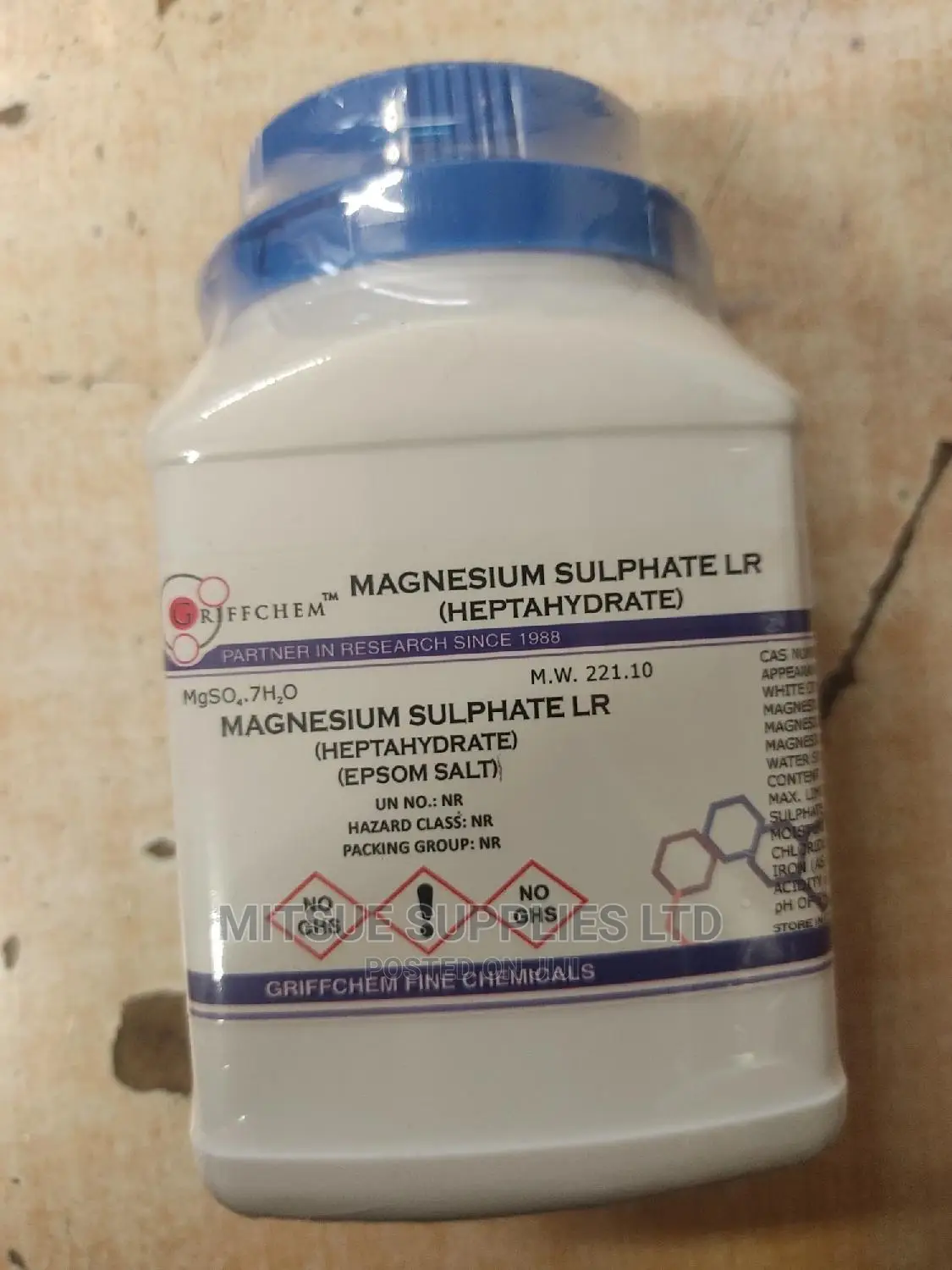 Magnesium Sulphate Heptahydrate Lr 500g