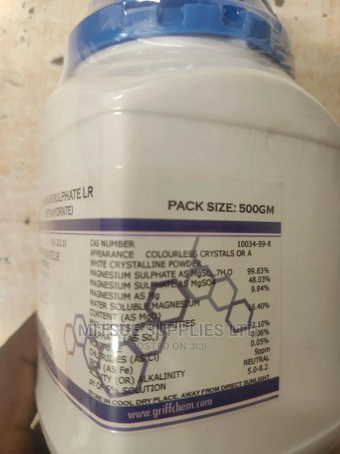 Magnesium Sulphate Heptahydrate Lr 500g