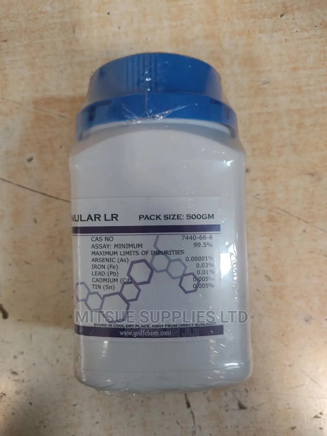 Zinc Metal Granular 500G