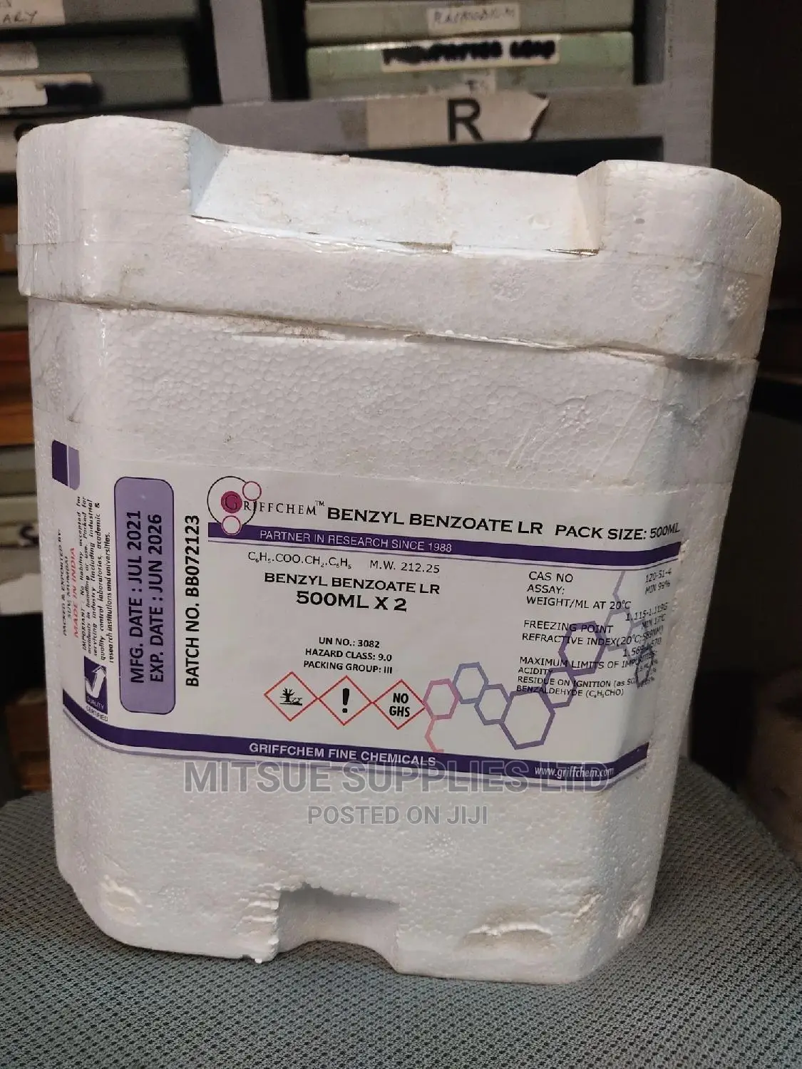 Benzyl Benzoate 500ml Griffchem