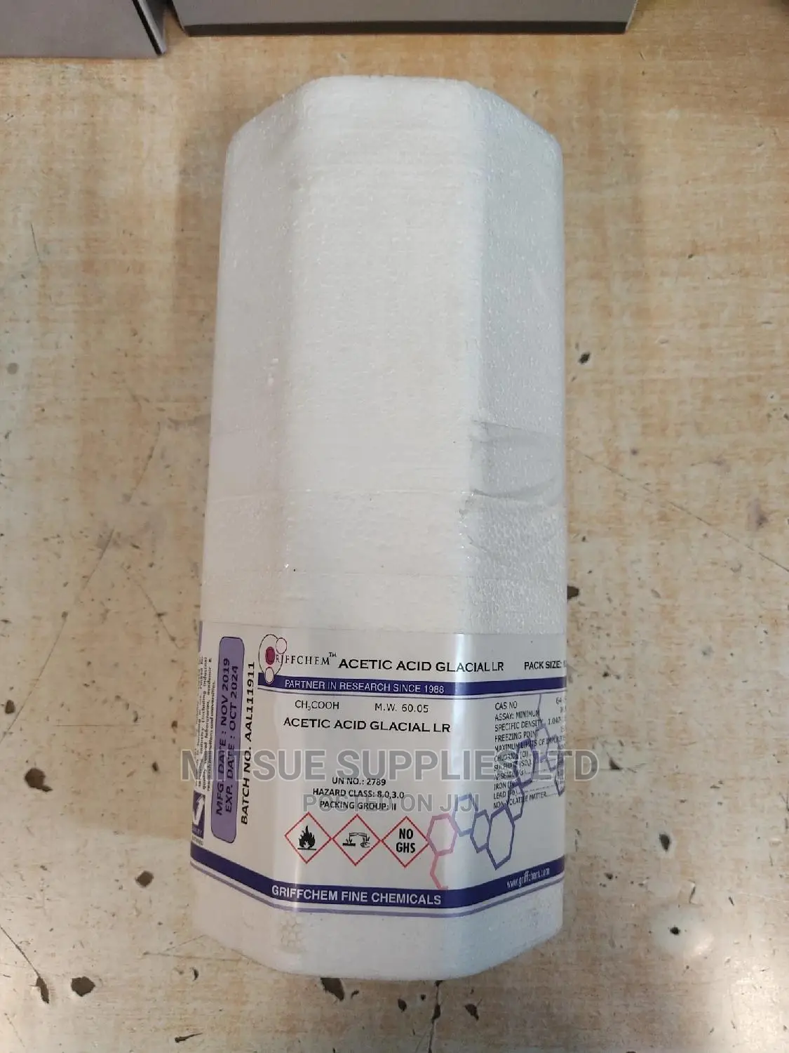 Acetic Acid Glacial LR 1L Griffchem