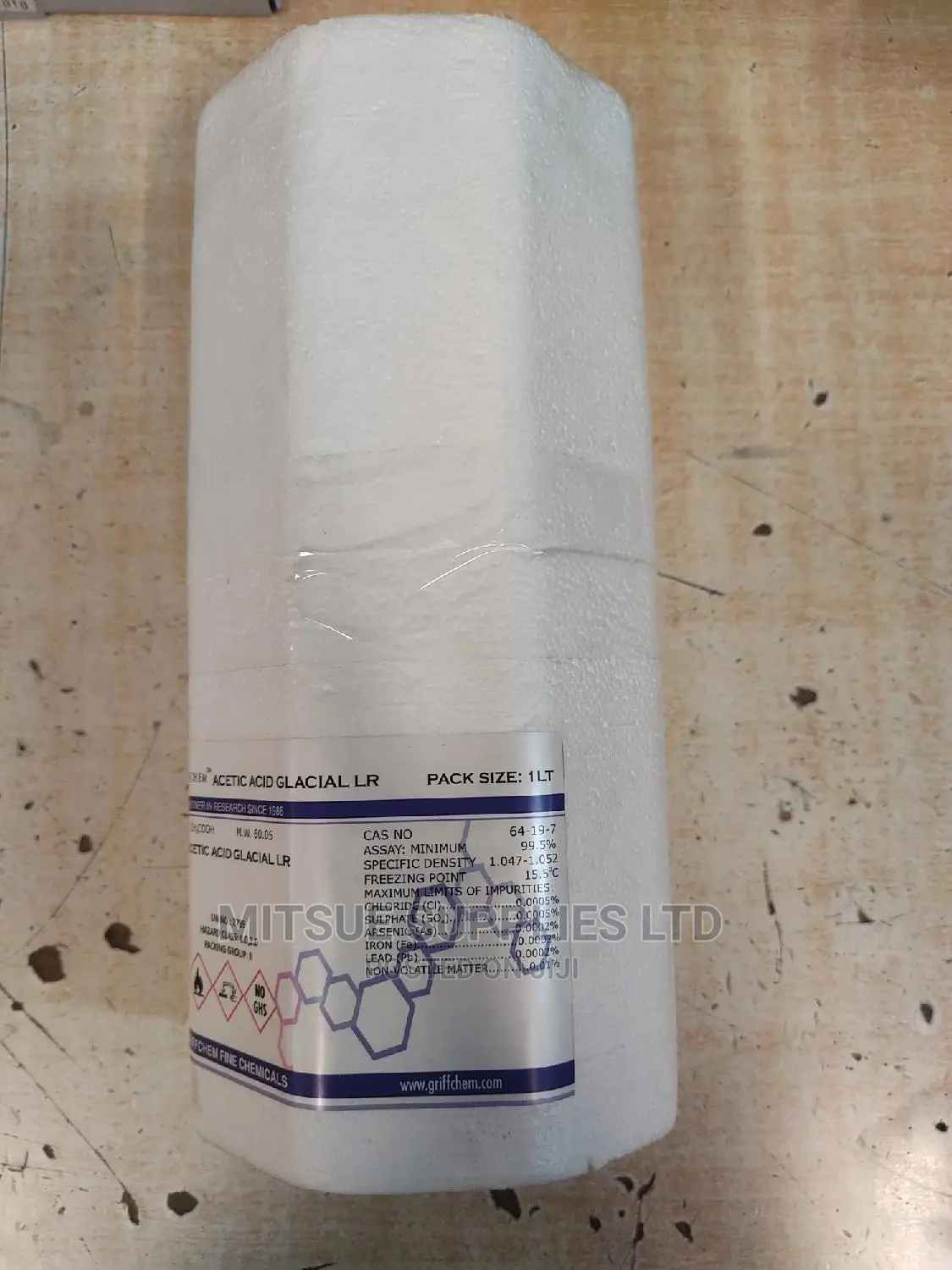 Acetic Acid Glacial LR 1L Griffchem